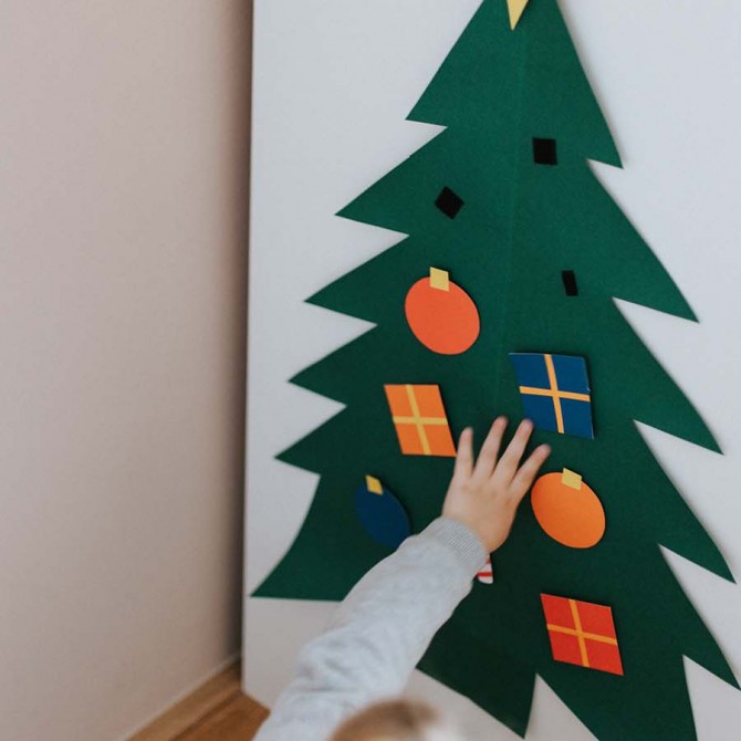 DIY: Weihnachtsbaum für das Kinderzimmer