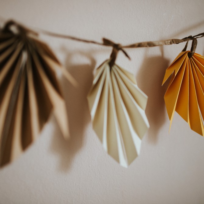 Bastelidee für Kinder: Herbstgirlande