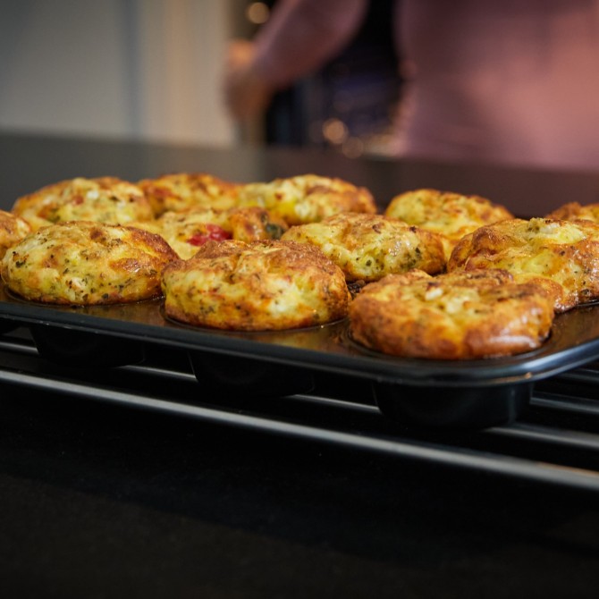 Eiermuffins mit Gemüse