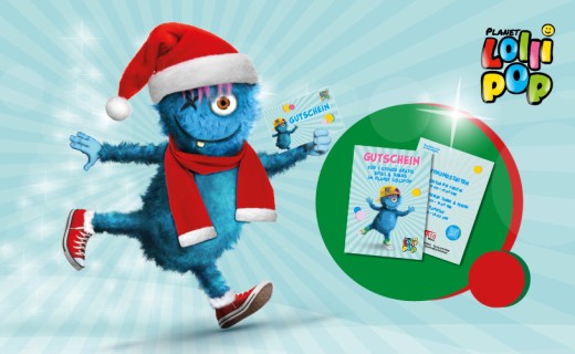 Gutschein Weihnachten Planet Lollipop