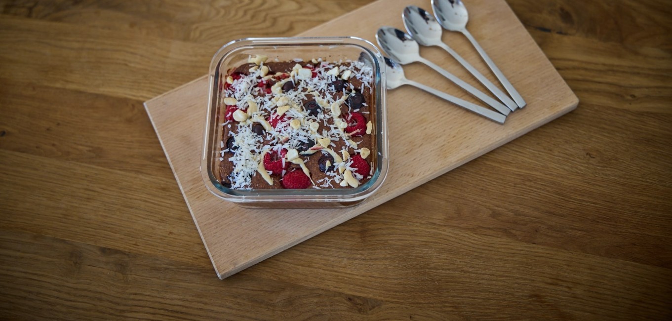 Schoko Hafertraum mit Beeren