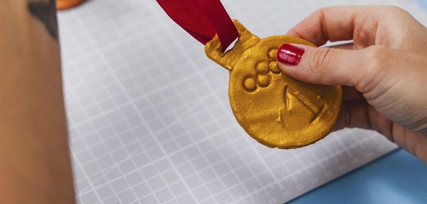 Olympia 2024 Salzteig Medaillen