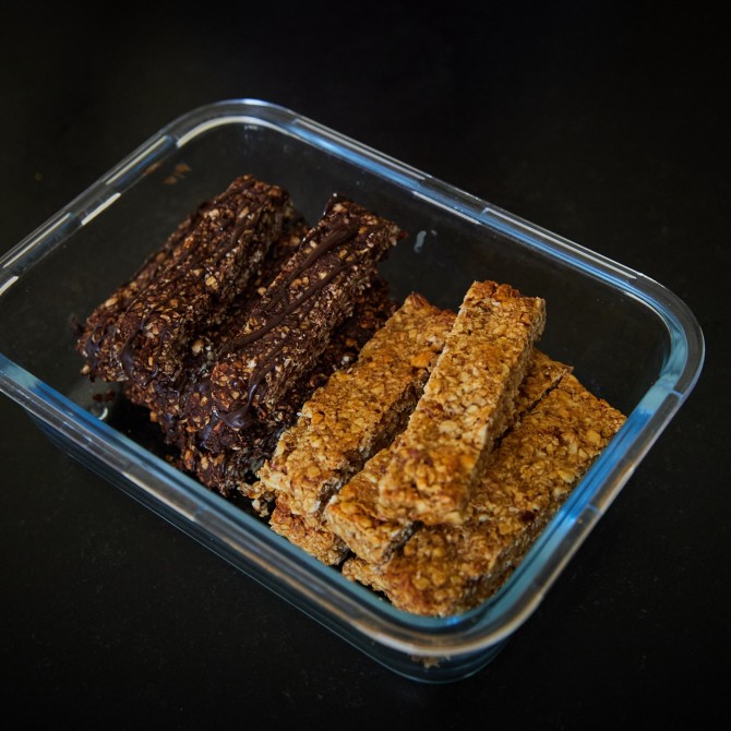 Selbstgemachte Müsliriegel