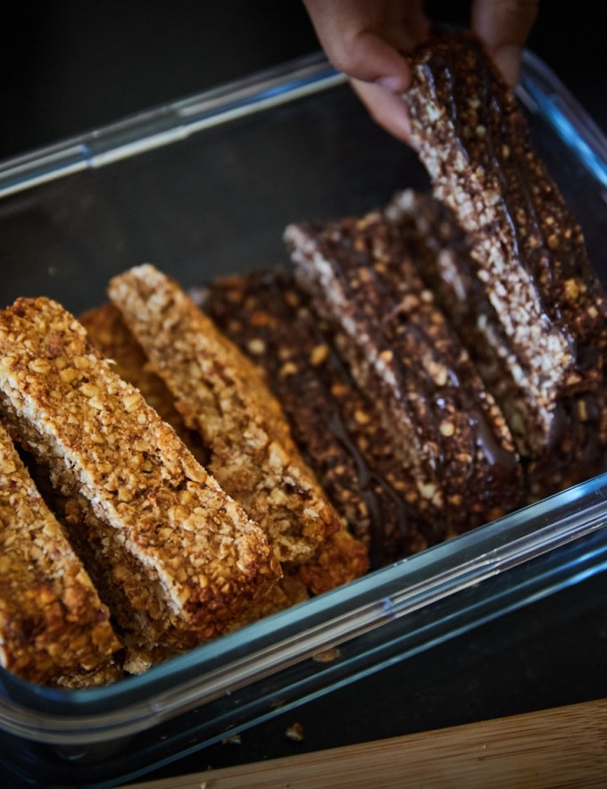 Selbstgemachte Müsliriegel