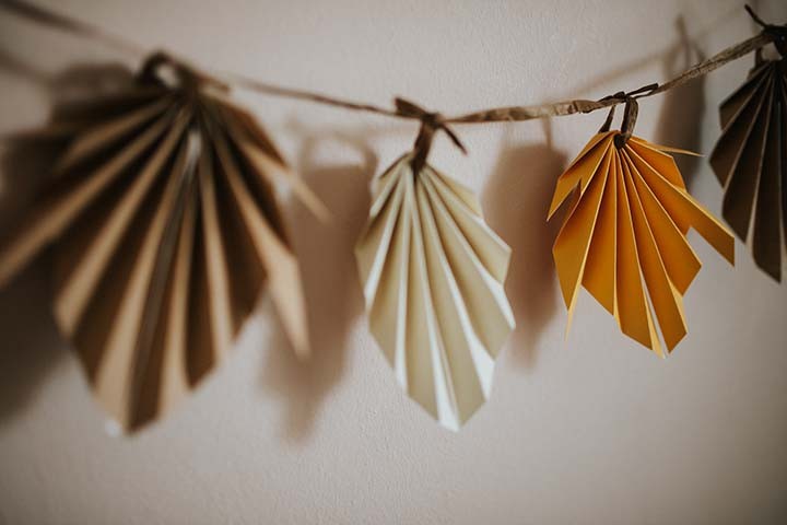 Bastelidee für Kinder: Herbstgirlande