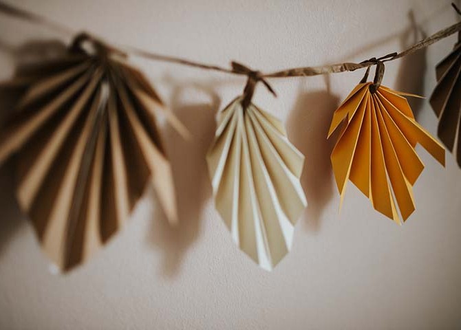 Bastelidee für Kinder: Herbstgirlande