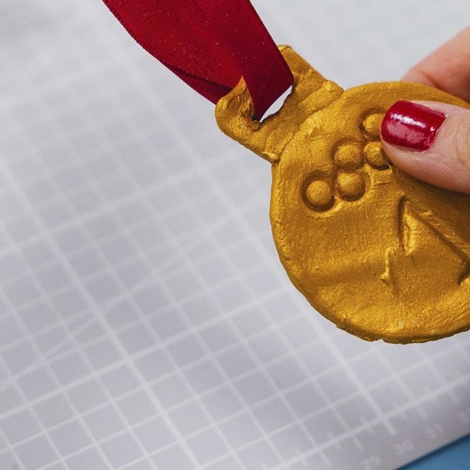 Olympia 2024 Salzteig Medaillen