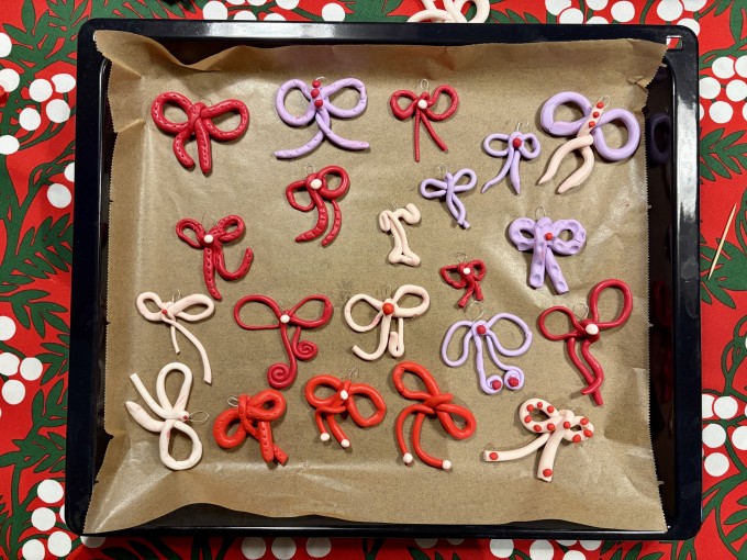 DIY Weihnachtsbasteln Maschen