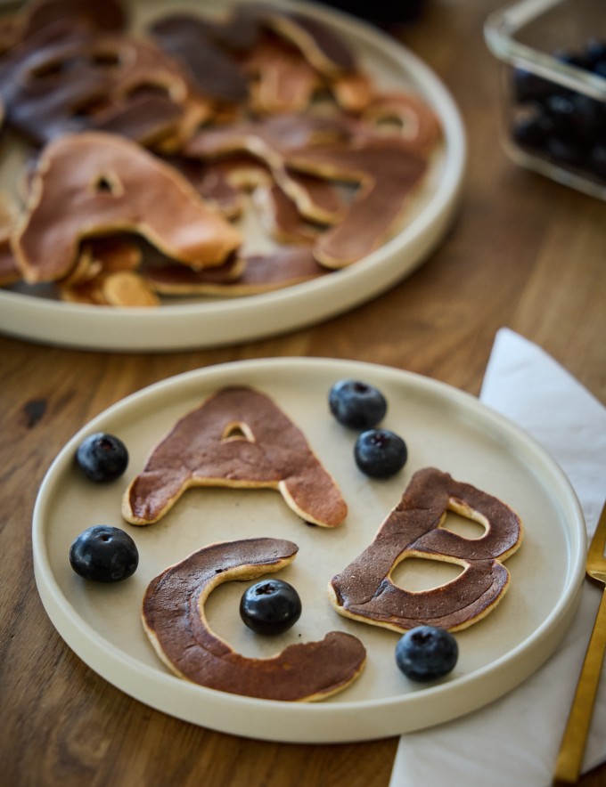 Buchstaben-Pancakes Blogbeitrag