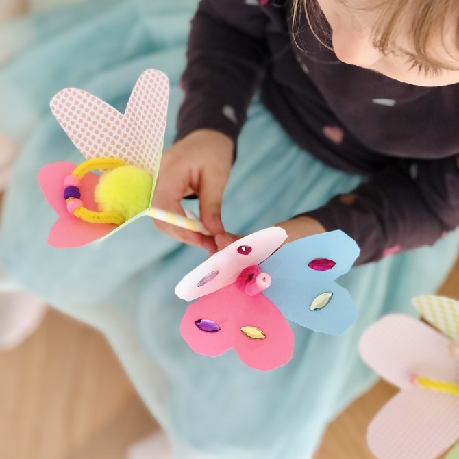 Kunterbunte Herzblüten-Blumen DIY