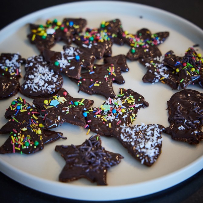 Gesunde Nascherei: Schoko-Mandel Kekse