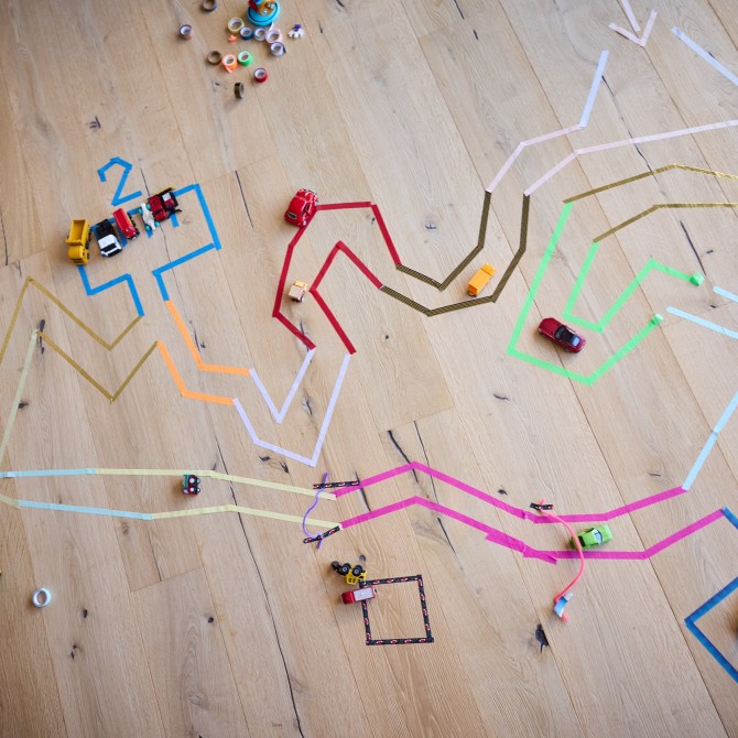 Straßenwelt-Spielspaß mit Washi Tapes