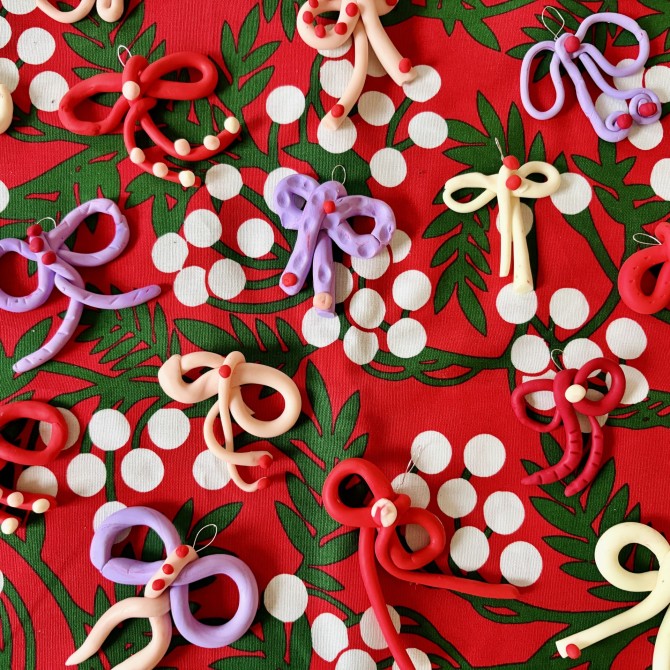 DIY Weihnachtsbasteln Maschen