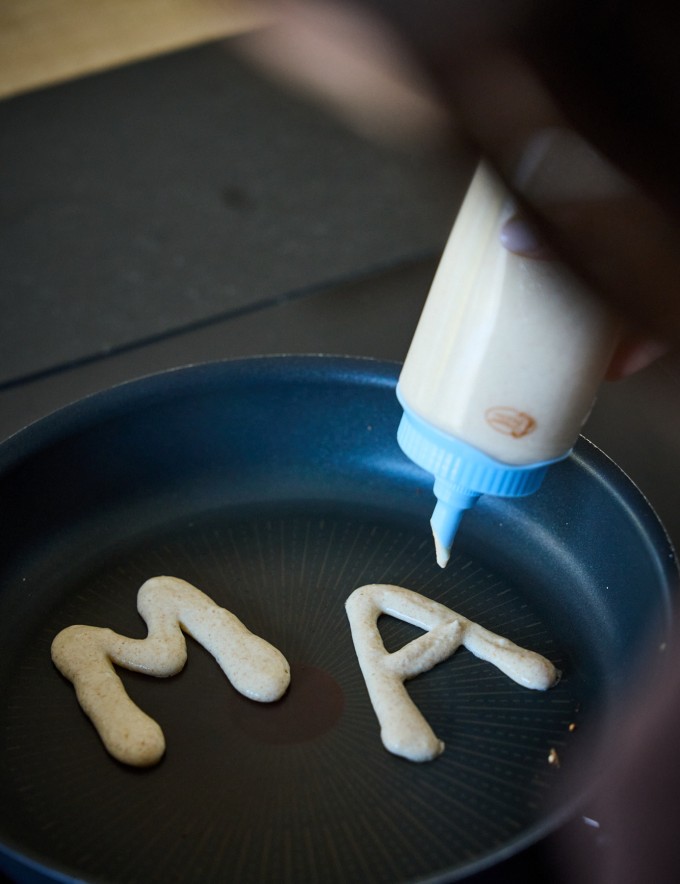 Buchstaben-Pancakes Blogbeitrag