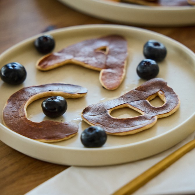 Buchstaben-Pancakes Blogbeitrag