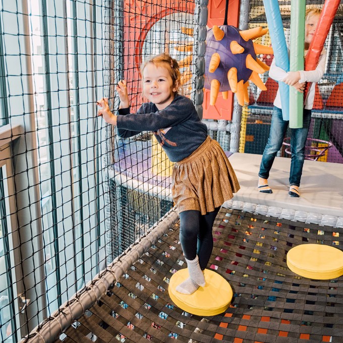 a girl in the LOLLIPOP adventure area